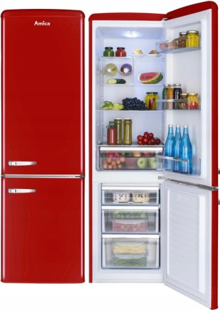 LODÓWKA AMICA FK2965.3RAA RETRO 244 L Slim Size, Safety Glass