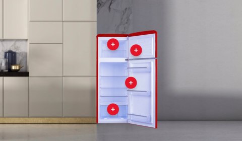 LODÓWKA AMICA KGC15630R 206 L Oświetlenie LED, Automatyczne odszranianie LODÓWKA AMICA KGC15630R 206 L Oświetlenie LED, Automatyczne odszranianie