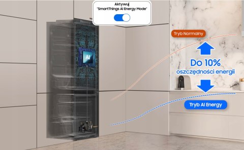 LODÓWKA DO ZABUDOWY SAMSUNG BRB70F30AES0EO 298 L No Frost Power Cool Wi-Fi