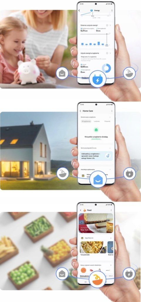 LODÓWKA DO ZABUDOWY SAMSUNG BRB70F30AES0EO 298 L No Frost Power Cool Wi-Fi
