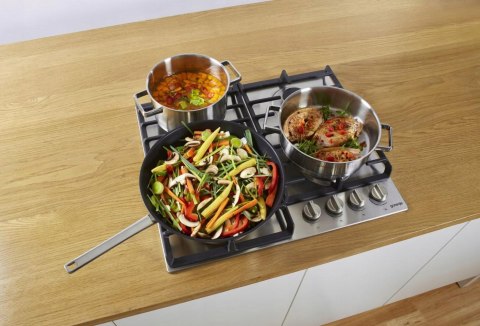 PŁYTA GAZOWA DO ZABUDOWY GORENJE GW642ABX Żeliwne ruszty Zapalarka Big Surface Wok