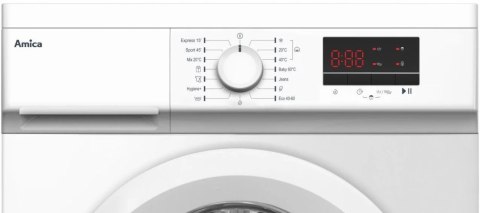 PRALKA AMICA NWAS610DL 6 kg 1000 obr Wyświetlacz LED, Slim, Child Lock