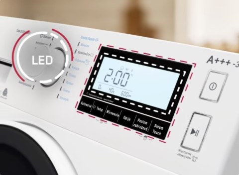 PRALKA AMICA NWAS610DL 6 kg 1000 obr Wyświetlacz LED, Slim, Child Lock