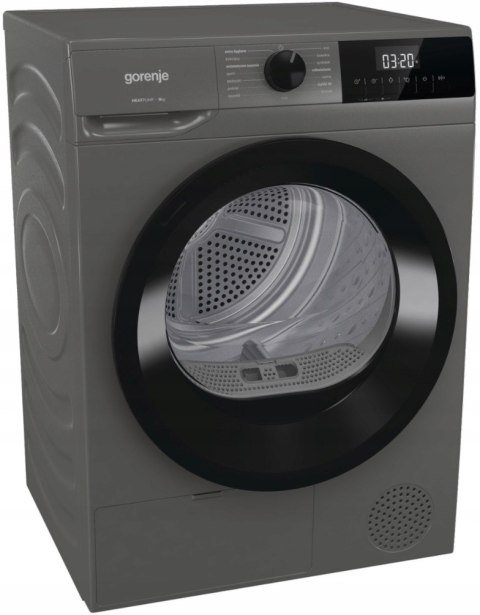 SUSZARKA DO UBRAŃ GORENJE DHNE82T/PL Titanium 8 kg, Auto Drain, Twin Air SUSZARKA DO UBRAŃ GORENJE DHNE82T/PL Titanium 8 kg, Auto Drain, Twin Air