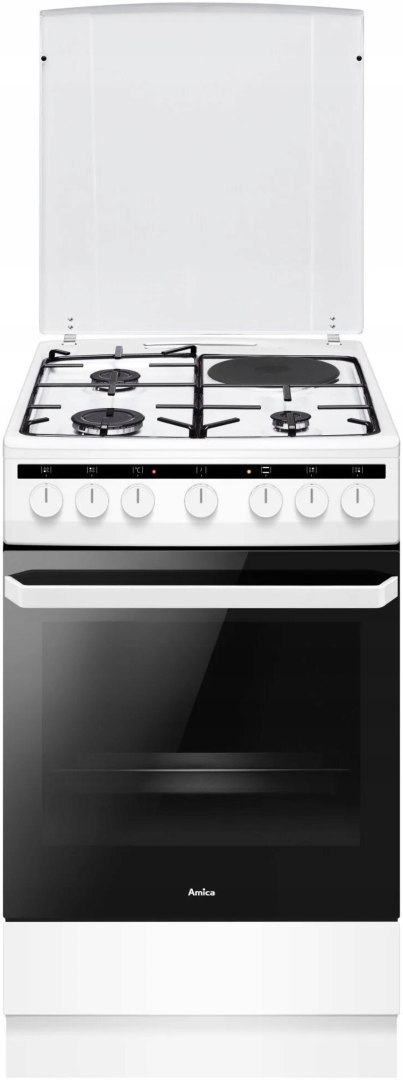 KUCHENKA GAZ-ELEK. AMICA 58ME4.38HZpMs(W) 62 L Czyszczenie parowe, Grill