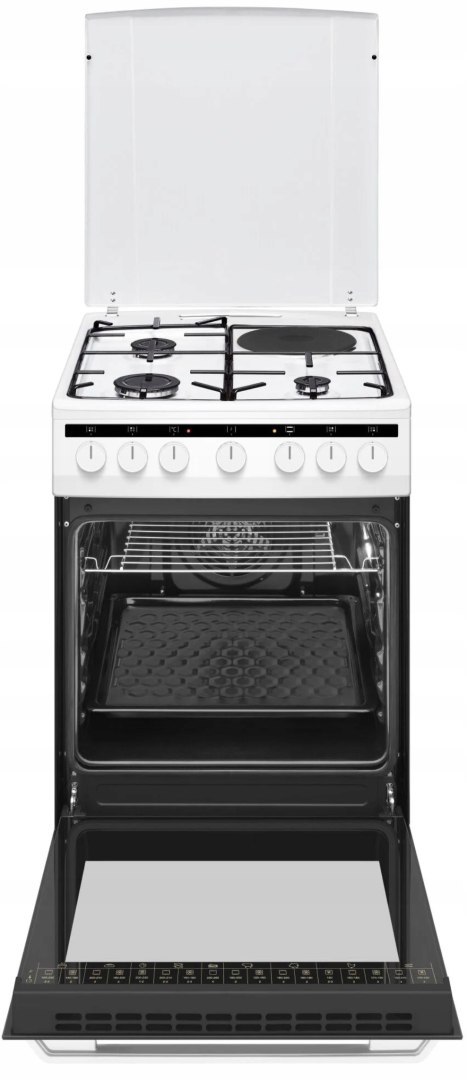 KUCHENKA GAZ-ELEK. AMICA 58ME4.38HZpMs(W) 62 L Czyszczenie parowe, Grill