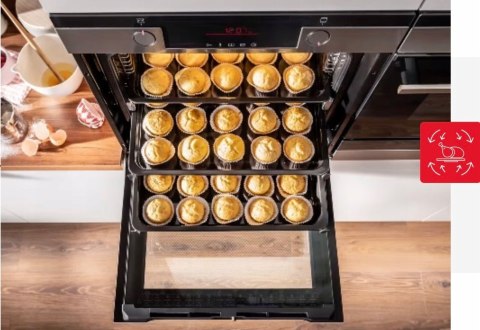 KUCHENKA GAZ-ELEK. AMICA 58ME4.38HZpMs(W) 62 L Czyszczenie parowe, Grill