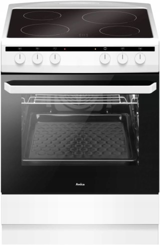 KUCHNIA CERAMICZNA AMICA 618CE3.333HQ(W) 62 L Easy Clean, Grill