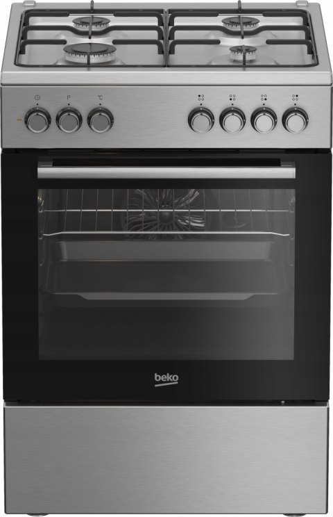 KUCHNIA GAZOWO-ELEKTRYCZNA BEKO FBE62130GXDN 66 L Steam Shine, Grill