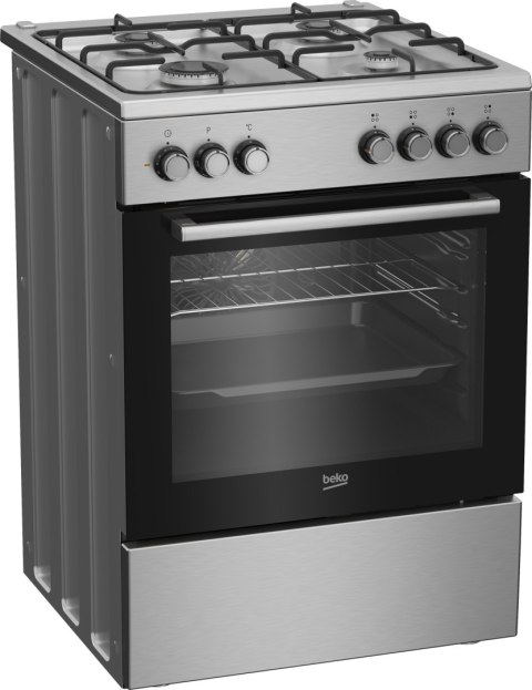KUCHNIA GAZOWO-ELEKTRYCZNA BEKO FBE62130GXDN 66 L Steam Shine, Grill