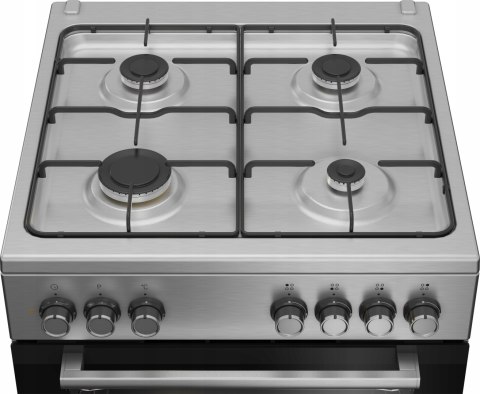 KUCHNIA GAZOWO-ELEKTRYCZNA BEKO FBE62130GXDN 66 L Steam Shine, Grill