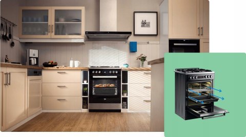 KUCHNIA GAZOWO-ELEKTRYCZNA BEKO FSM52332DXDT