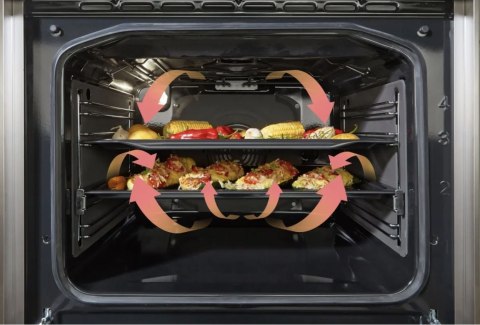 KUCHNIA GAZOWO-ELEKTRYCZNA GORENJE GK5C42BF 70 L Aqua Clean Multi Air Grill KUCHNIA GAZOWO-ELEKTRYCZNA GORENJE GK5C42BF 70 L Aqua Clean Multi Air Grill
