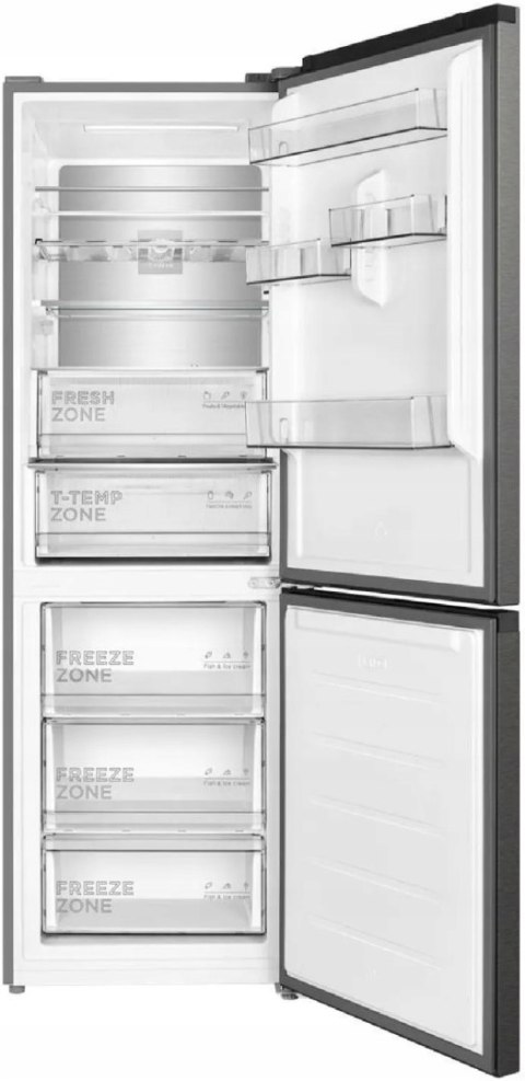 LODÓWKA TCL RC340BXC0EU 340 L No Frost, Komora Zero, Metal Cool