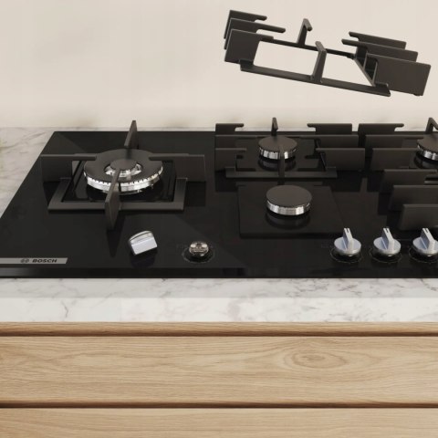PŁYTA GAZOWA DO ZABUDOWY BOSCH PCH6A5I90 Flame Select, Palnik wok