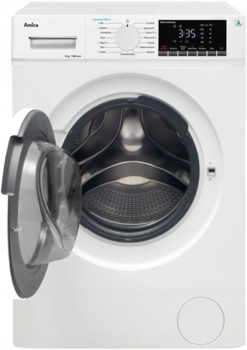 PRALKA AMICA WA5S814ALiSH 8 kg 1400 obr Steam Power Pro