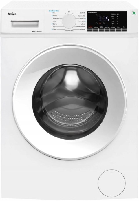 PRALKA AMICA WA5S814ALiSH 8 kg 1400 obr Steam Power Pro