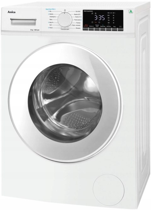 PRALKA AMICA WA5S814ALiSH 8 kg 1400 obr Steam Power Pro