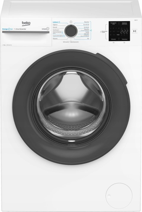 PRALKA BEKO BM3WFU39215WAR 9 kg 1200 obr Inwerter, Steam Cure, Opti Sense