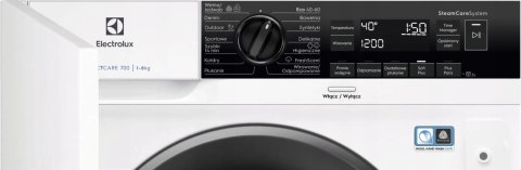 PRALKA DO ZABUDOWY ELECTROLUX EW7N7F348SIP 8 kg 1400 obr Inwerter, Steam PRALKA DO ZABUDOWY ELECTROLUX EW7N7F348SIP 8 kg 1400 obr Inwerter, Steam