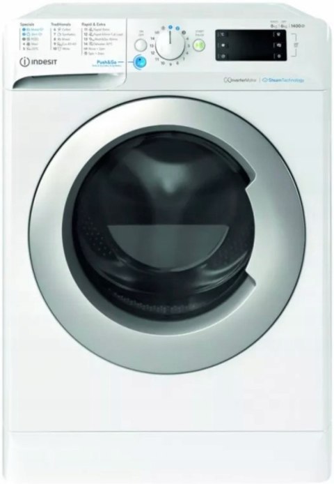 PRALKO-SUSZARKA INDESIT BDE86436WSVEE 8/6 kg 1400 obr, Steam