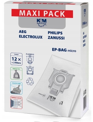 WORKI MICRO MAXI 12SZT + 2 FILTRY K&M EP-BAG
