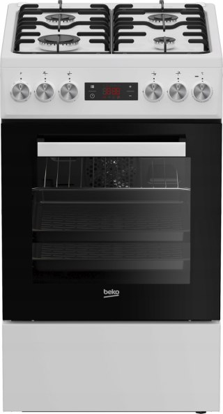KUCHNIA GAZOWO-ELEKTRYCZNA BEKO FSE52323DWD 55 L Steam Shine, Grill