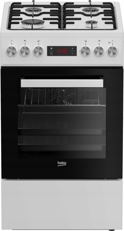 KUCHNIA GAZOWO-ELEKTRYCZNA BEKO FSE52323DWD 55 L Steam Shine, Grill