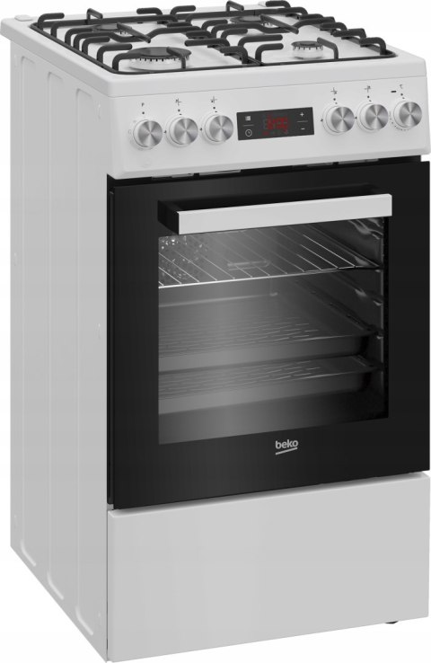 KUCHNIA GAZOWO-ELEKTRYCZNA BEKO FSE52323DWD 55 L Steam Shine, Grill