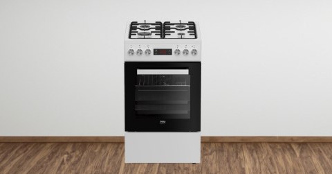 KUCHNIA GAZOWO-ELEKTRYCZNA BEKO FSE52323DWD 55 L Steam Shine, Grill