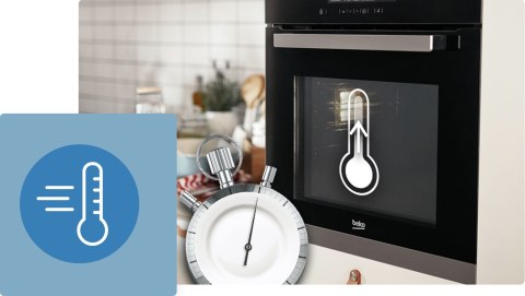 KUCHNIA GAZOWO-ELEKTRYCZNA BEKO FSE52323DWD 55 L Steam Shine, Grill