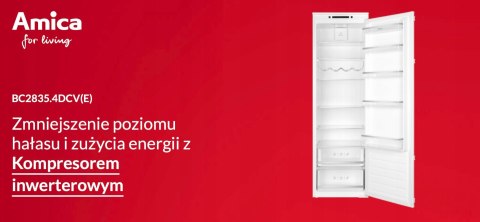 LODÓWKA DO ZABUDOWY AMICA BC2835.4DCV(E) 316 L Air Flow, Inwerter