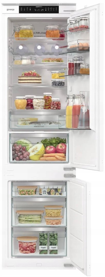 LODÓWKA GORENJE NRKI519D61WF 284 L No Frost Dual, Fast Freeze, Inwerter