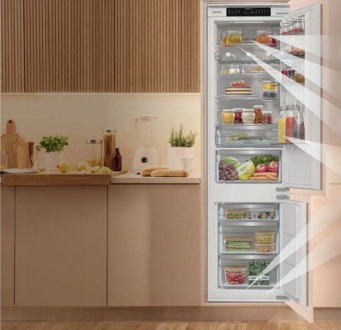 LODÓWKA GORENJE NRKI519D61WF 284 L No Frost Dual, Fast Freeze, Inwerter