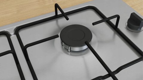 PŁYTA GAZOWA DO ZABUDOWY BOSCH PBP6B5K80 Inox, Zapalarka, Ruszt emaliowany