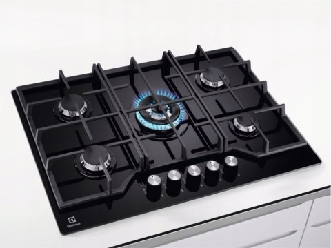 PŁYTA GAZOWA DO ZABUDOWY ELECTROLUX EGG7536S2K Zapalarka, Palnik WOK