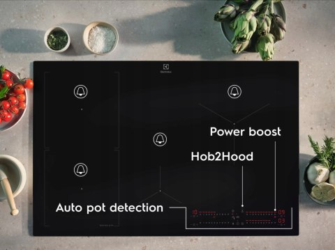 PŁYTA ZABUDOWA INDUKCYJNA ELECTROLUX EIS82453 Bridge, Hob2Hood, Sense Boil