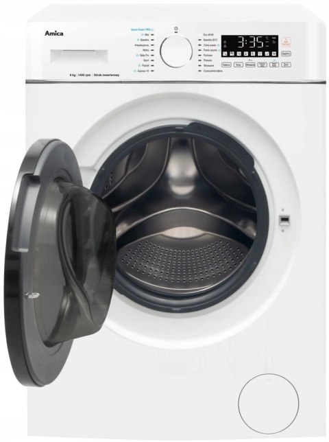 PRALKA AMICA WA5S814ADiSOzH 8 kg 1400 obr Steam Power Pro