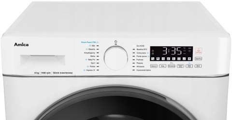 PRALKA AMICA WA5S814ADiSOzH 8 kg 1400 obr Steam Power Pro