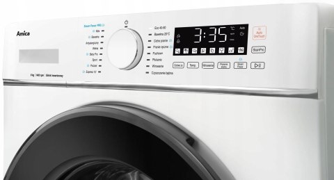 PRALKA AMICA WA5S814ADiSOzH 8 kg 1400 obr Steam Power Pro