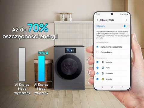 PRALKA SAMSUNG WF90F09C4SU4 Bespoke AI Home 9 kg 1400 obr Inverter, Wi-Fi