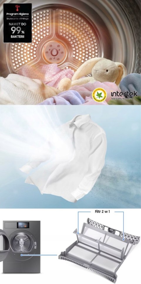 SUSZARKA SAMSUNG DV90F09F4SU4 Bespoke AI Home 9 kg Inwerter AirRefresh WiFi