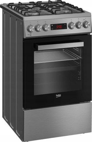 KUCHNIA GAZOWO-ELEKTRYCZNA BEKO FSM52320TXDT 60 L Steam Shine, Grill