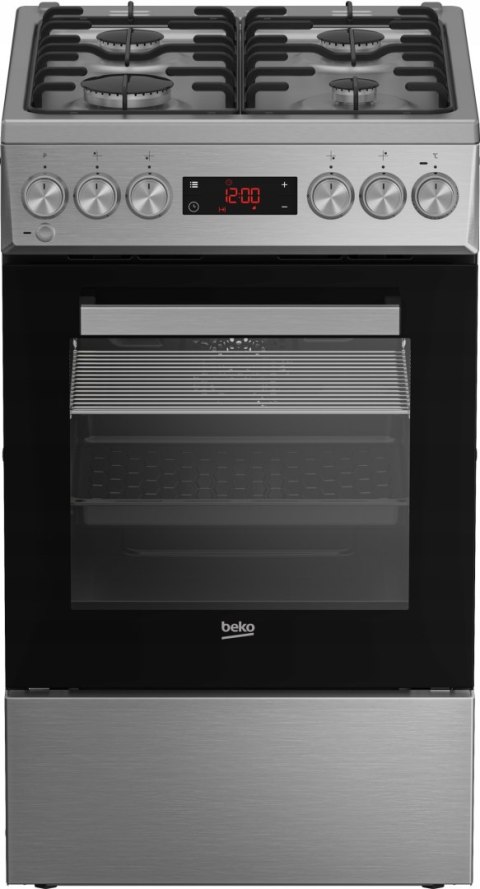 KUCHNIA GAZOWO-ELEKTRYCZNA BEKO FSM52320TXDT 60 L Steam Shine, Grill