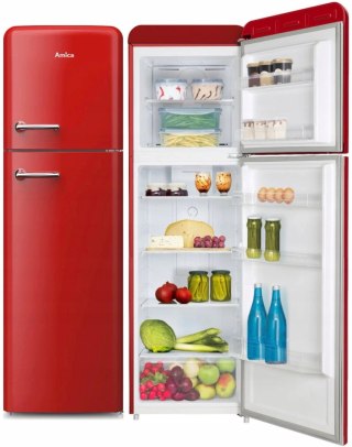 LODÓWKA AMICA FD280.3FR(E) RETRO 255 L Total No Frost, Inwerter, Ośw. LED