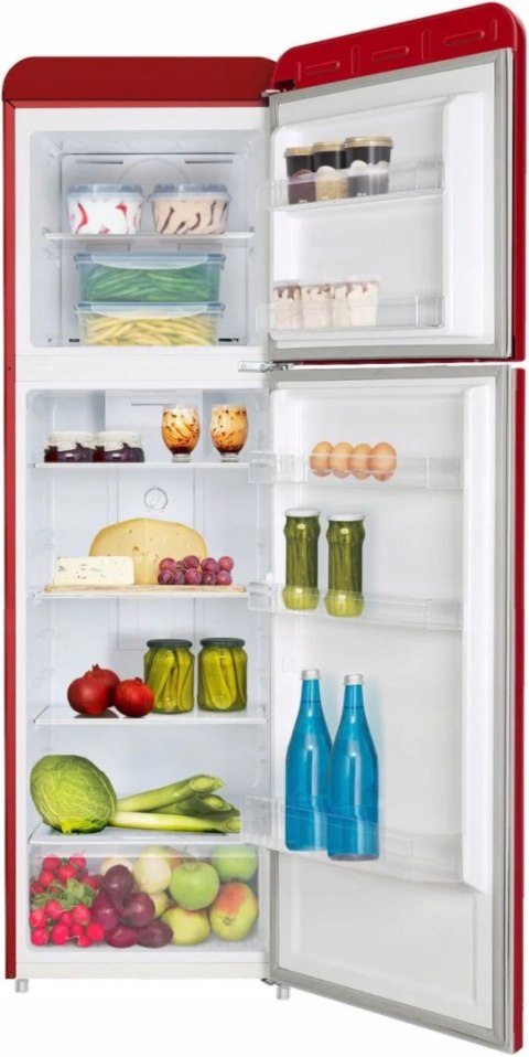 LODÓWKA AMICA FD280.3FR(E) RETRO 255 L Total No Frost, Inwerter, Ośw. LED