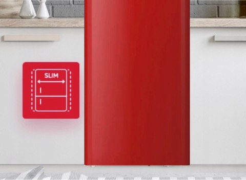 LODÓWKA AMICA FD280.3FR(E) RETRO 255 L Total No Frost, Inwerter, Ośw. LED