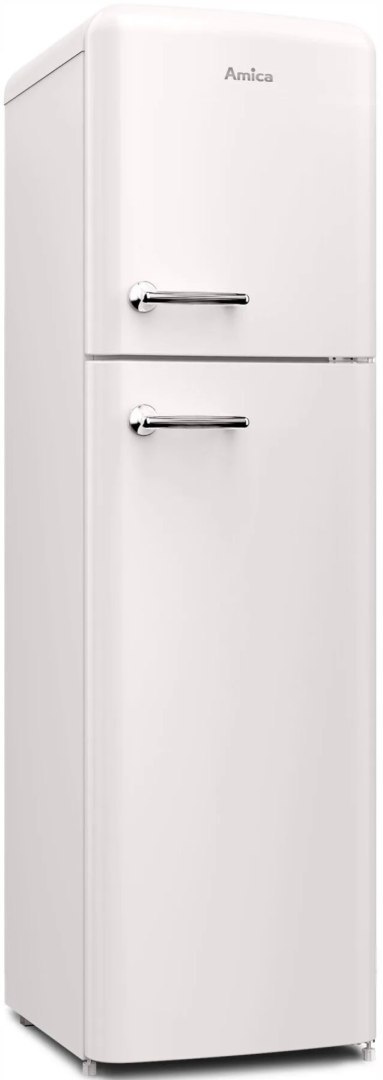 LODÓWKA AMICA FD280.3FW(E) RETRO WHITE 255 L Total No Frost Oświetlenie LED