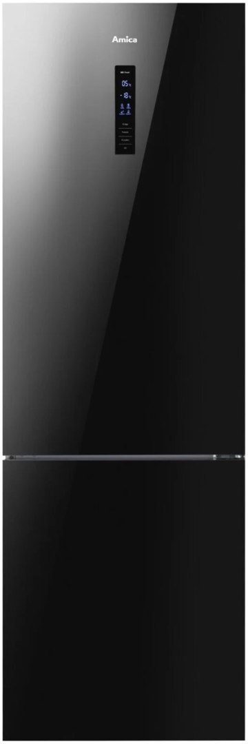 LODÓWKA AMICA FK3356.4GBDF(D) CIEMNE SZKŁO 322 L Total No Frost, Inwerter