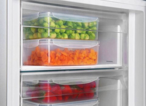 LODÓWKA AMICA FK3356.4GBDF(D) CIEMNE SZKŁO 322 L Total No Frost, Inwerter